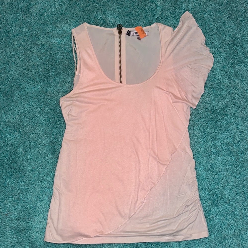 Price Drop Jennifer Lopez off white tank size X-Small with zippered back🔥